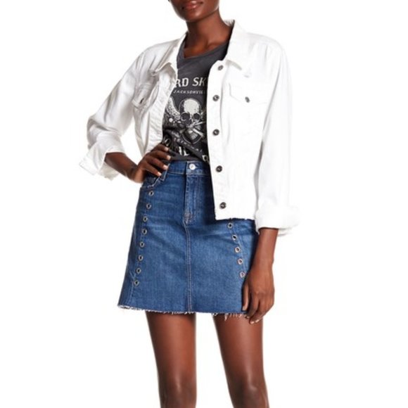 7 For All Mankind Denim Skirt 24 - Picture 2 of 14